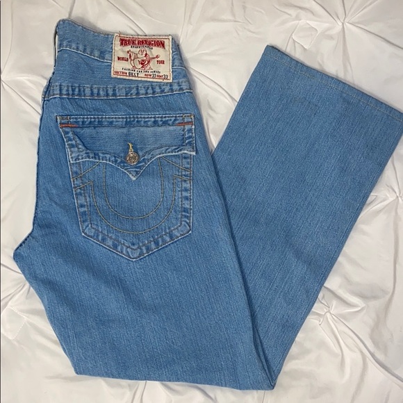 True Religion Lightwash Jeans Sz 33 x 30
